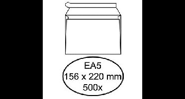 Envelop Quantore bank EA5 156x220mm zelfklevend wit 500 stuks