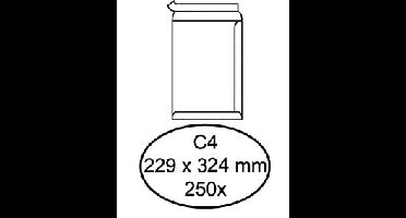 Envelop hermes akte c4 229x324 zk 250st wit