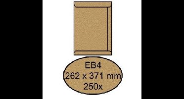 Envelop quantore akte eb4 262x371 100gr bruinkraft