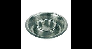 Asbak metaal verchroomd 170mm rvs stapelbaar
