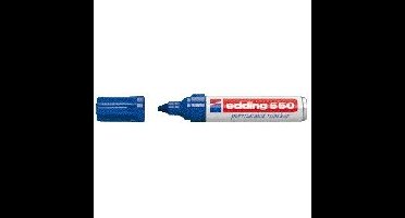 Viltstift edding 550 rond 3-4mm blauw | 10 stuks