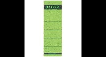 Rugetiket Leitz breed/kort 62x192mm zelfklevend groen 10 stuks
