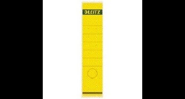 Rugetiket leitz 1640 62x285mm geel | 10 stuks