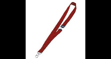 Textielkoord durable 8137 karabijnhaak rood | 10 stuks