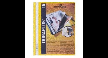 Snelhechtmap durable duraplus a4 geel
