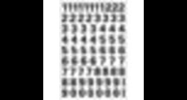 Etiket herma 4159 10mm getallen 0-9 zwart | 10 stuks