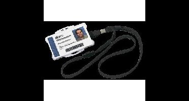 Textielkoord durable 8119 met klem zwart | 10 stuks