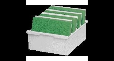 Kaartenbak exacompta a4 kunststof grijs