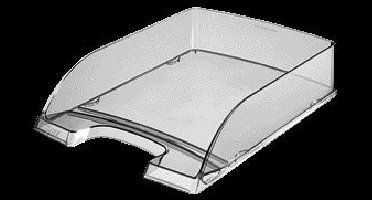 Brievenbak leitz plus a4 transparant rookglas