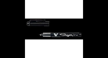 Fineliner pilot v sign sw-vsp f zwart | 12 stuks