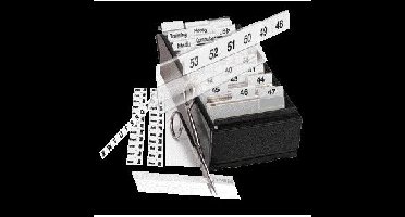 Indextabs Djois 10x150mm zelfklevend aanpasbaar permanent wit 5 stuks