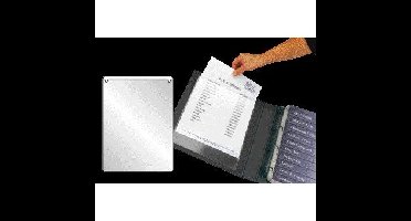 Insteektas Djois U-map 220x305mm zelfklevend PP transparant 10 stuks