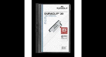 Klemmap durable duraclip a4 3mm 30v zw | 25 stuks