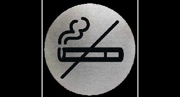 Infobord pictogram durable niet roken rond 83mm