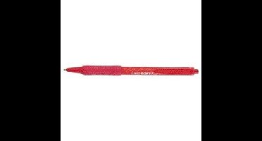 Balpen bic soft feel clic m rood