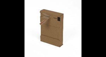 Brievenbusdoosjes 105 x 26 x 149 mm (a6 formaat) bruin zelfklevende sluiting | 25 stuks