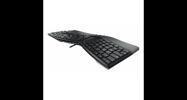CHERRY KC 4500 ERGO toetsenbord Universeel USB AZERTY Belgisch Zwart