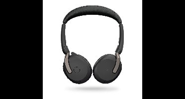 Jabra Evolve2 65 Flex Headset Bedraad en draadloos Hoofdband Kantoor/callcenter Bluetooth Zwart