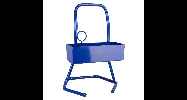 Metalen haspel blauw (voor polyester omsnoeringsband)