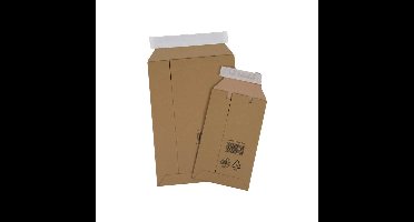 Golfkartonnen enveloppen 235 x 337 mm bruin | 25 stuks