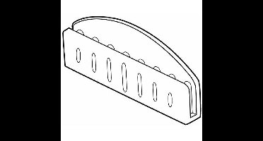 Kaarthouder transparant, breedte 60mm