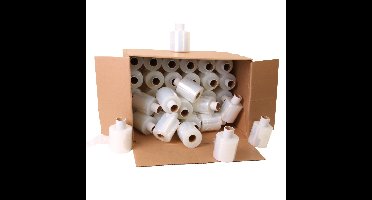 Mini wikkelfolie bundelfolie 20 micron 125 cm x 150 meter transparant | 40 stuks