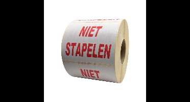 Niet stapelen etiketten 97 x 79 mm 1000 stuks per rol