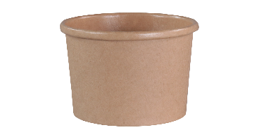 Soepbeker to go | Kraftpapier + PE | 236ml | 8oz | 60mm | bruin | 500 stuks