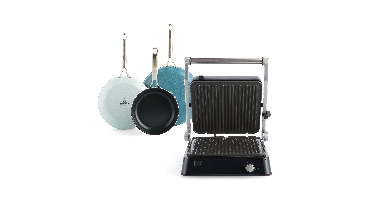Combi Deal: Sky 3-delige Pannenset + Connect Contactgrill