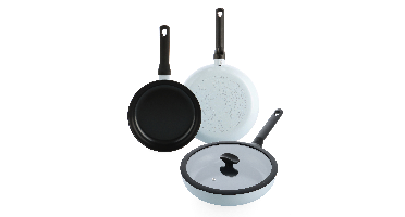 Enjoy 3-delig pannenset Light Blue met hapjespan