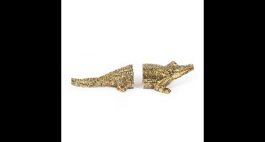 Bazar Bizar The Crocodile Book Stands - Brass