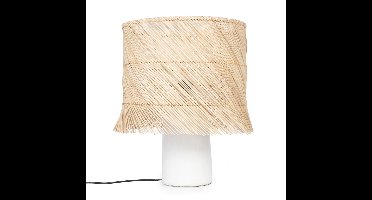 Bazar Bizar Rotan Tafellamp - Wit Natuurlijk