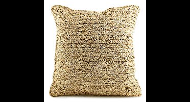 Bazar Bizar De Raffia Flores Kussenhoes - Natuurlijk - 40x40