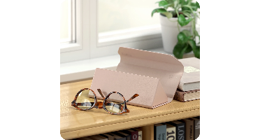 Satechi FindAll vegan-lederen brillenkoker met Find My - Desert Rose