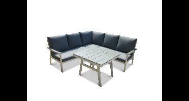 SenS-Line: Dublin Aluminium Hoekbank - Wit