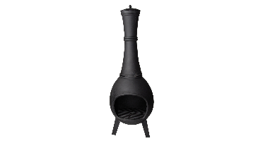 Esschert Design: Terraskachel 120cm - Zwart -