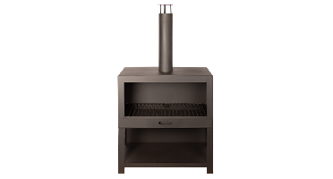 Esschert Design: Terraskachel + Houtopslag L - Zwart -