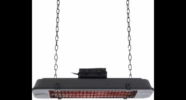 Sunred: Heater Royal Diamond Vintage Hangend 2500 Watt - Zwart