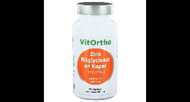 Zink Bisglycinaat 15 mg en Koper 250 μg