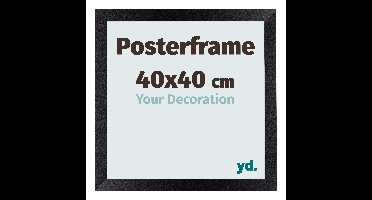Posterlijst 40x40cm Zwart Mat MDF Parma