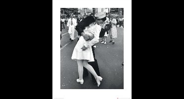 Kunstdruk Time Life - War Time Kiss 40x50cm