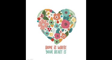 Kunstdruk Loreak - Heart 30x30cm