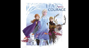 Kunstdruk Frozen - Lead With Courage 30x30cm
