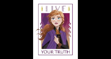Kunstdruk Frozen - Live Your Truth 30x40cm