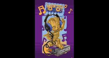 Poster Guardians of the Galaxy - Groot - Cassette 61x91,5cm