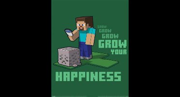 Poster Minecraft - Grow Your Happinenss 40x50cm
