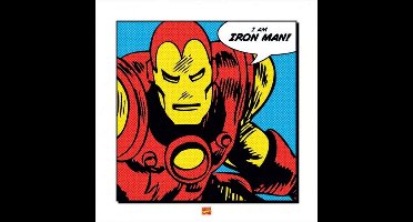 Kunstdruk Iron Man - I Am 40x40cm