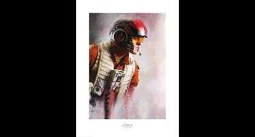 Kunstdruk Star Wars - The Last Jedi Poe Paint 60x80cm