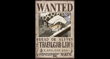 Poster One Piece - Wanted Law Wano 38x52cm