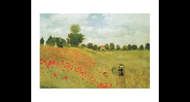 Kunstdruk Claude Monet - Les coquelicots 40x30cm